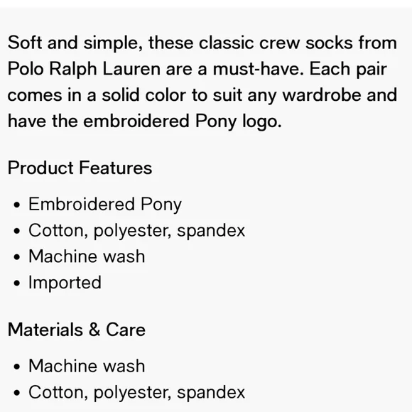 NWT Men's Ralph Lauren Polo Yellow Casual Socks with Signature Pony - Picture 7 of 10